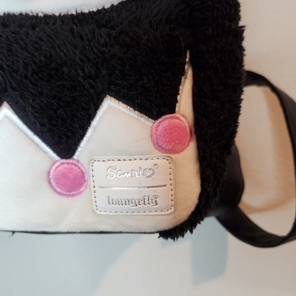 Lounge Fly Sanrio Kuromi Black Sherpa Backpack Collectors Edition